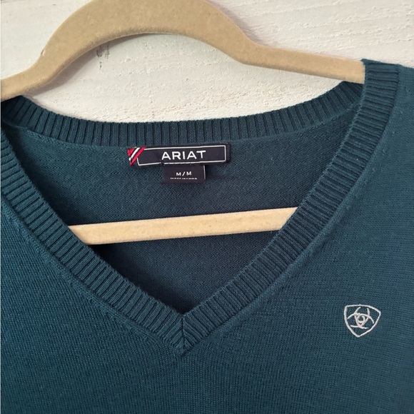 Ariat Women's Ramiro Sweater in Teal , size medium - Picture 4 of 11